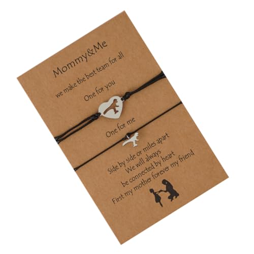 Yardenfun 1 Satz Handgewebten Armbändern für Mutter und Junge Mädchen Passende Muttertag Langlebig Schwarz für Tägliche Outfits und Partys Fördert die Hautpflege Wohlbefinden Yardenfun 1 Satz Handgewebten Armbändern für Mutter und Junge Mädchen Passende Muttertag Langlebig Schwarz für Tägliche Outfits und Partys Fördert die Hautpflege Wohlbefinden von Yardenfun