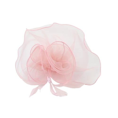 Yardenfun 1 Stück Kreative Federkopfbedeckung Organza Haarclip für Partys Eleganter Kopfschmuck mit Federn in Rosa für Damen von Yardenfun