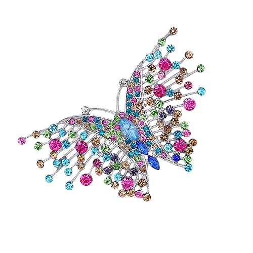 Yardenfun Schmetterlingsbrosche Vintage Stil Anstecknadel Kreative Brosche Für Damen Herren Kleidung Revers Pin Langlebig Und Modeorientiert All Match Accessoire von Yardenfun