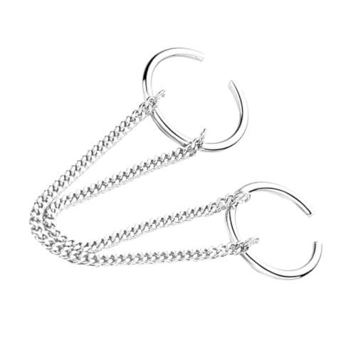 Yardenfun Ringe Mit Kette Aus Legierung Verstellbarer Doppelfingerring Vintage-design Offener Schmuck Für Mehrere Finger Geeignet Für Verschiedene Anlässe von Yardenfun