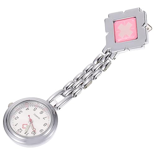 Yardenfun 1 Stück Krankenschwester Clip Uhr Brosche Taschenuhr Praktische Ansteckuhr für Pflegeberufe Leichtes Design mit Sicherem Clip für Outdoor Aktivitäten von Yardenfun