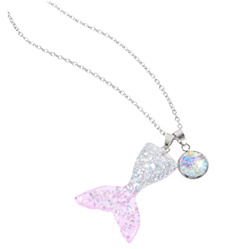 Yardenfun Meerjungfrau Halskette Frau Zarte Schlüsselbein Damen Schmuck Halskette Mit Anhänger Für Party Festivals Geburtstage von Yardenfun