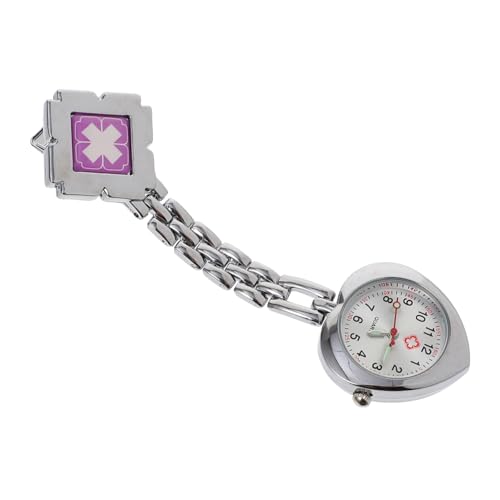 Yardenfun 1stück Kreative Taschenuhr Für Elegante Clip-Uhr Im Herzdesign Langlebig Und Praktisch Für Medizinisches Personal Pflegekräfte Und Ärzte von Yardenfun