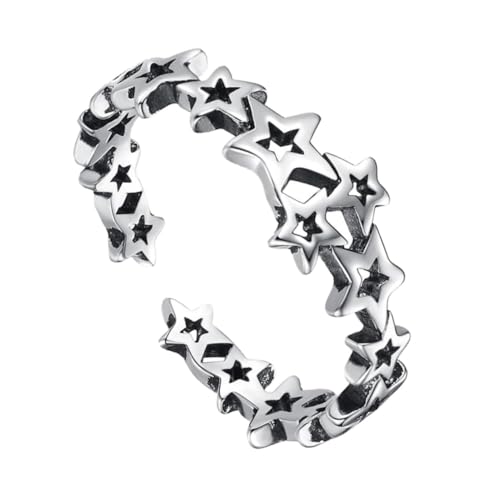 Yardenfun Schmuckring Mit Fünfzackigem Stern-design Fingerring Aus Hochwertigem Material Zarter Ring Für Frauen Mode-accessoire Für Festivals Partys Und Alltag von Yardenfun