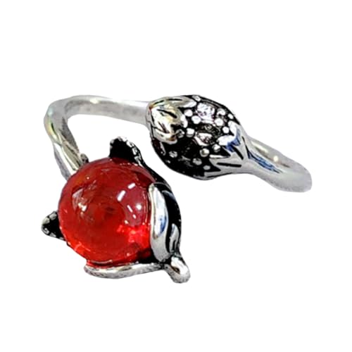 Yardenfun 1 Stück Vintage Thai Ring für Damen Verstellbarer Offener Schmuck Modischer Finger Ring Stilvolles Accessoire für Besondere Anlässe Alltagsmode von Yardenfun