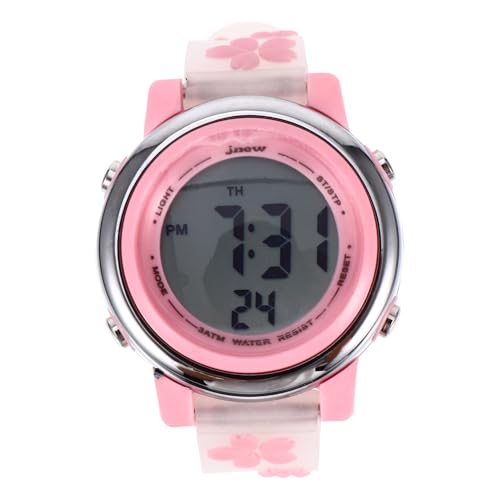 Yardenfun 1stück wasserdichte Junge Mädchen Cartoon Armbanduhr Elektronische Uhr Für Mädchen Mit Blumenmuster Für Schule Und Outdoor-aktivitäten Strapazierfähig Und Bequem von Yardenfun