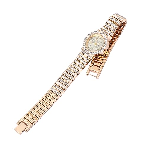 Yardenfun 1stück Damen-Armbanduhr Mit Strass Und Edelstahlarmband Quarz-Uhr Für Mädchen Und Perfektes Für Besondere Anlässe von Yardenfun
