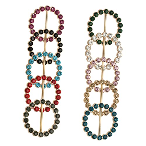 Yardenfun 10 Stück Schal Clips Tragbare Hemdaccessoires Dekorative Schalverschluss Ringe für Damen von Yardenfun