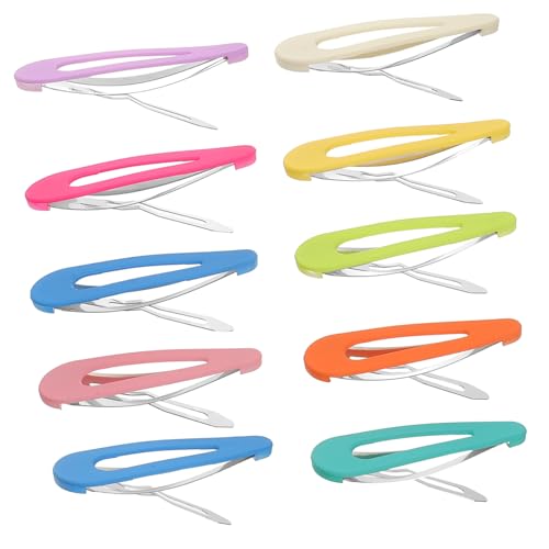 Yardenfun 10 Stück Teiliges Bunter Candy farbiger Wassertröpfchen Haarspangen für Kleinkinder und Mädchen Leichte Sichere Snap Clips Vielseitiges Haarschmuck Alltag und Besondere Anlässe von Yardenfun