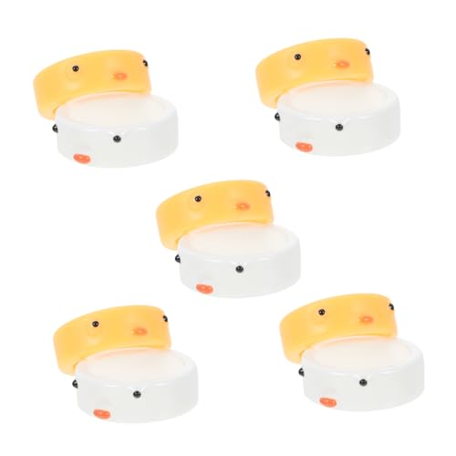 Yardenfun 10 Stück Teiliges Frauenfinger Ringe Stilvolle Dekorationsringe mit Niedlichen Küken Designs für Tägliche Outfits Kreative Kombinationen von Yardenfun