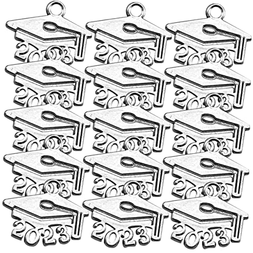 Yardenfun 100 Stück Teiliges Graduation Charms mit Kleinen Doktorhut Anhängern für Halsketten Armbänder Ohrringe Basteln und Partydeko Schmuckanhänger für Abschlussfeier von Yardenfun