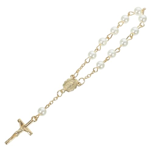 Yardenfun 10stücke Kreuzarmband Für Damen Aus Perlen Zartes Kettenarmband Mit Kreuz Verarbeitet Einfach Zu Tragen Als Geeignet von Yardenfun