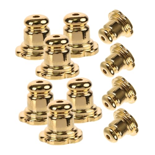Yardenfun 10stücke Stopper Für Ohrringe Galvanisierte Ohrringverschlüsse Kleine Ohrringverschlüsse Zarte Stopper Für Ohrstecker Diy-ohrringzubehör von Yardenfun