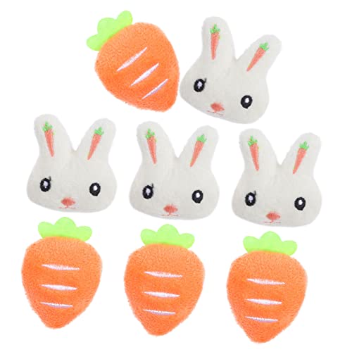 Yardenfun 12 Stück Teiliges Cartoon Karotten Plüschbrosche Brustnadel für Kleidung Taschen Hüte Süßes Kuscheltier Accessoire für Besondere Anlässe von Yardenfun