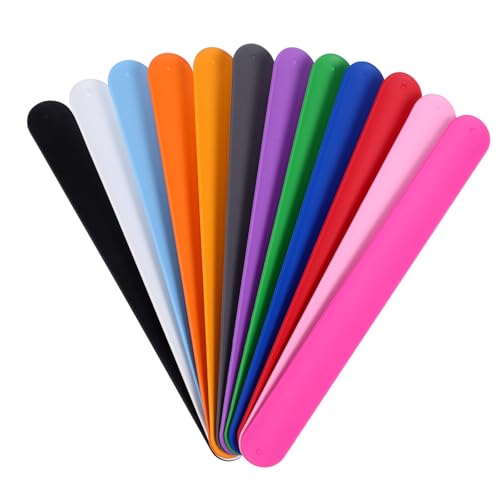 Yardenfun 12 Stück Teiliges Silikon Schnapparmband Bunte Patting Wrist Bands Flexible Slap Bracelets für Kindergeburtstag Party Mitgebsel Dekorative Armbänder als und Partyfüllung Yardenfun 12 Stück Teiliges Silikon Schnapparmband Bunte Patting Wrist Bands Flexible Slap Bracelets für Kindergeburtstag Party Mitgebsel Dekorative Armbänder als und Partyfüllung von Yardenfun