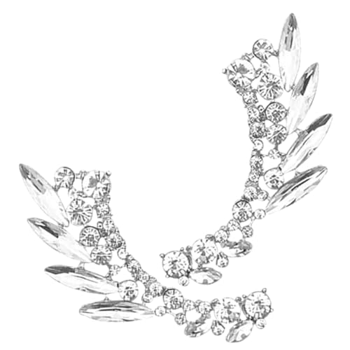 Yardenfun Ohrringe Für Damen Jugendliche Mädchen Ohrclips Clip Strass Ohrmanschetten Piercing Ohrringe Kostüm Zubehör Tragbar von Yardenfun