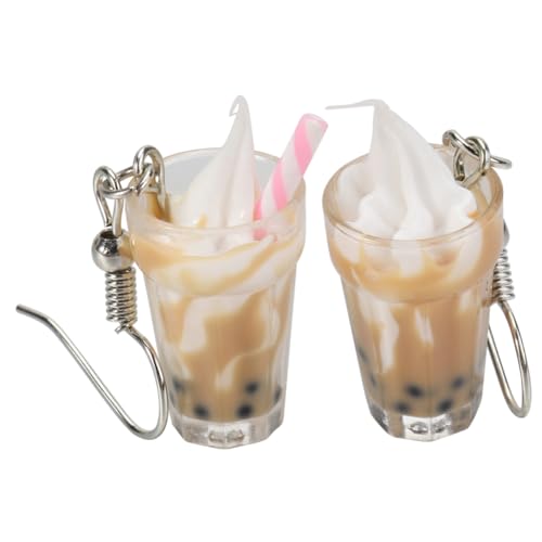 Yardenfun Eiscreme Anhänger Ohrhänger Lustige Damen Ohrhaken Kreativer Ohrschmuck Für Frauen Ohrhänger Aus Hochwertigem Material Für Geburtstag Werbung Jubiläumsfeier von Yardenfun