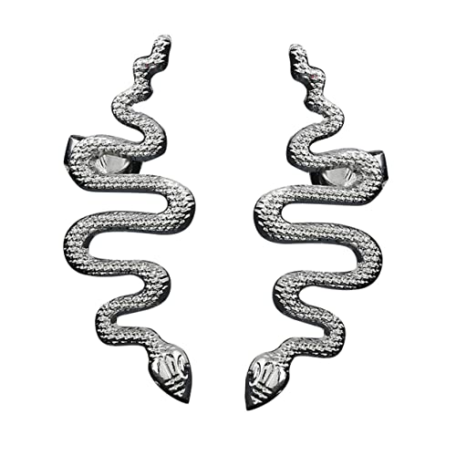Yardenfun 1Paar Kreative Ohrtropfen Schmuck Stilvolle Silber Ohrclips im Schlangen Design für Markante Ohrdekorationen für Partys Besondere Anlässe Yardenfun 1Paar Kreative Ohrtropfen Schmuck Stilvolle Silber Ohrclips im Schlangen Design für Markante Ohrdekorationen für Partys Besondere Anlässe von Yardenfun