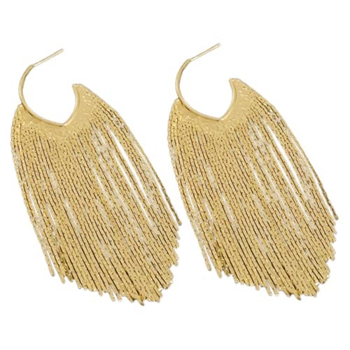 Yardenfun Lang Hängende Quastenohrringe Für Damen Metall Ohrringe Modische Tropfenohrringe Zierliche Geometrische Ohrringe Hypoallergen Und Für Partys Und Festlichkeiten von Yardenfun
