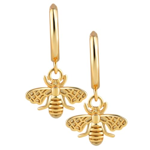Yardenfun Bienenanhänger Tropfenohrringe Für Frauen Baumelnde Ohrringe Retro Ohrschmuck Für Alltagskleidung von Yardenfun