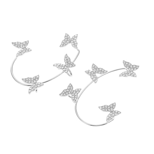 Yardenfun 1Paar Schmetterlinge Ohrmanschetten für Frauen Ear Wraps Langlebiger für zu Valentinstag oder Weihnachten Stilvoller von Yardenfun