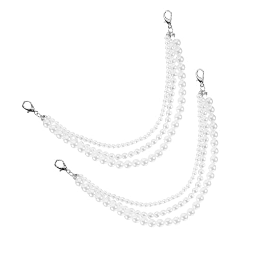 Yardenfun Perlen-schuhketten Dekorative Schuhketten Für Sneaker Und Stiefel Schuhanhänger Mit Perlen Schuhdekorationen Für Damen Einfache Schnallendesign Für Schnelles Anbringen von Yardenfun