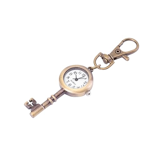 Yardenfun Kreative Schlüsseluhr Retro-taschenuhr Schlüsselform-Uhr Mit Schlüsselanhänger Tragbare Damen Herren Personalisierte Uhr Kleidungsdekorationsuhr von Yardenfun