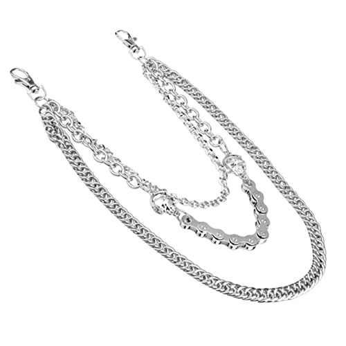 Yardenfun 1Stück Herren Hosenkette mit Eisen Schädel Stylische Hip Hop Taillenkette Silberne Punk Hosenkette für Männer Vielseitiger Schmuck für Jeans Freizeitoutfits für Partys Yardenfun 1Stück Herren Hosenkette mit Eisen Schädel Stylische Hip Hop Taillenkette Silberne Punk Hosenkette für Männer Vielseitiger Schmuck für Jeans Freizeitoutfits für Partys von Yardenfun