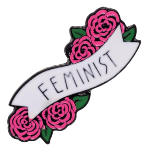 Yardenfun Zarte Rose Blume Anstecknadel für Frauen Legierung Feministisches Design Deko Brosche für Anzug und Jeans Corsage Pin von Yardenfun