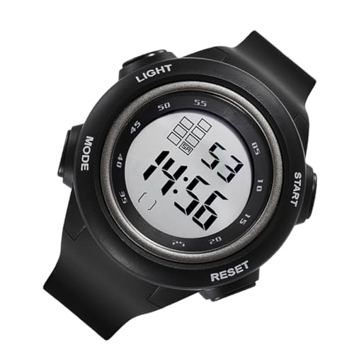 Yardenfun Multifunktionale Elektronische Armbanduhr Für Schüler Schwarz wasserdichte Silikon-Design-Uhr Modisch Und Praktisch Für Alltag Und Besondere Anlässe von Yardenfun