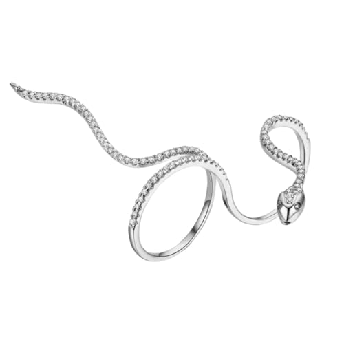 Yardenfun 1Stück Schlangenring Silber Kreativer Eleganter Fingerring für Frauen mit Offenem Design für Besondere Anlässe Hochwertige Verarbeitung Yardenfun 1Stück Schlangenring Silber Kreativer Eleganter Fingerring für Frauen mit Offenem Design für Besondere Anlässe Hochwertige Verarbeitung von Yardenfun