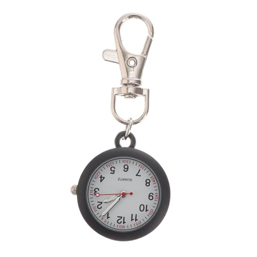 Yardenfun Damen Taschenuhr Einfache Aus Metall Und Glas Mit Schlüsselring Für Krankenschwestern Lässige Praktische Vintage Uhr von Yardenfun