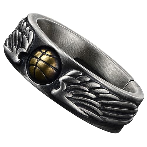 Yardenfun Basketball Charm Fingerring für Männer Metall Sportlicher Herrenring mit Basketball Design von Yardenfun