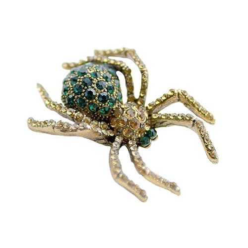 Yardenfun Spinnenbrosche Retro Stil Legierungsbrosche Dekorbrosche Mit Strass Für Mädchen Und Frauen Geburtstagsgeschenk Accessoire von Yardenfun