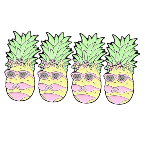 Yardenfun 1satz Bikini Broschen Lustige Anstecker Im Ananas-design Wasserdichte Und Rostfreie Hawaii-themen Broschen Für Strandpartys Und Freizeitoutfits von Yardenfun