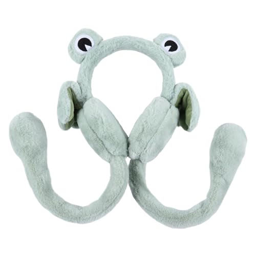 Yardenfun 1stück Bewegliche Ohren Earmuff Aus Warmer Ohrenschutz Für Lustiger Grüner Frosch Winterzubehör Atmungsaktiv Und Bequem von Yardenfun