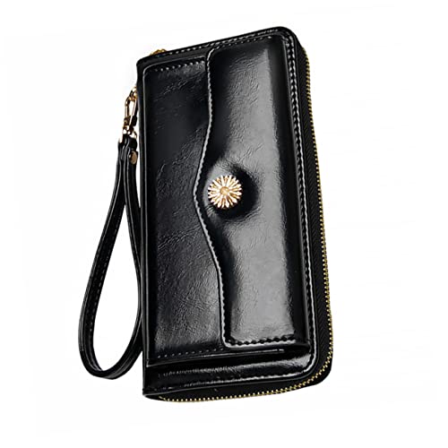 Yardenfun 1stück Damen Geldbörse Große Kapazität Handtasche Mit Reißverschluss Stilvolles Langes Portemonnaie Für Mobiltelefone Kosmetik Und Kleingeld Schwarz Yardenfun 1stück Damen Geldbörse Große Kapazität Handtasche Mit Reißverschluss Stilvolles Langes Portemonnaie Für Mobiltelefone Kosmetik Und Kleingeld Schwarz von Yardenfun