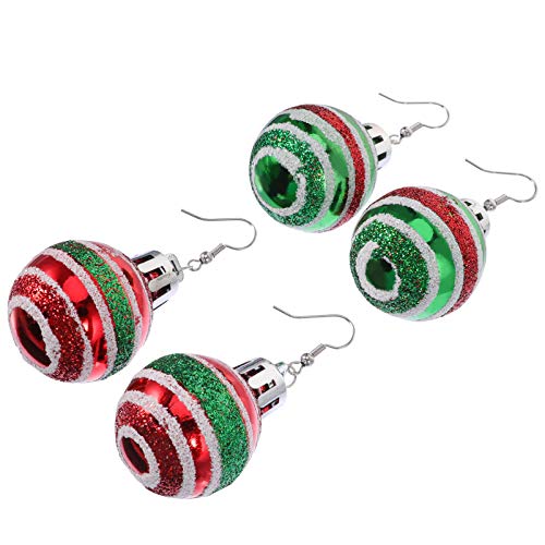 Yardenfun 2 Paar Weihnachtsohrringe Weihnachtsohrtropfen Für Frauen Kreativer Weihnachtsform-ohrtropfenschmuck von Yardenfun