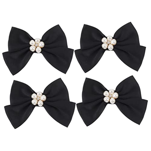 Yardenfun 2 Paare Abnehmbare Schleifen Schuhclips für Partyschuhe Dekorative Schuhschnallen für Damen Langlebig Einfach Anzubringen von Yardenfun