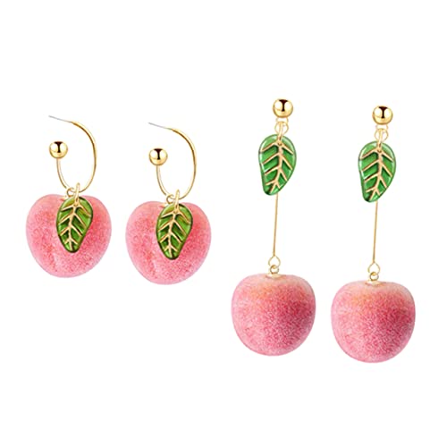 Yardenfun 2 Paare Förmige Ohrstecker Damen Ohranhänger Trendiger Schmuck Lange Kurze Tassel Vintage Stil Hautfreundlich und Farbbeständig von Yardenfun