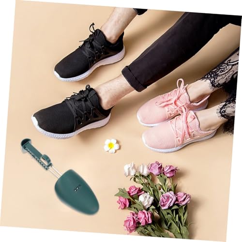 Yardenfun 2 Paare Schuhspanner Herren Verstellbar aus Kunststoff Schuhformer Schwarz und Dunkelgrün Schuhformer für Schuherhaltung und Formstabilität Kompakt Leicht Tragbar von Yardenfun