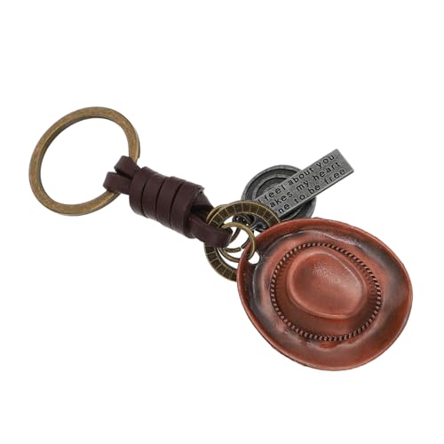 Yardenfun 2 Stück Schlüsselanhänger Merchandise Herren Hut Schlüsseltasche Hängendes Ornament Personalisierter Schlüsselanhänger Bequem und von Yardenfun