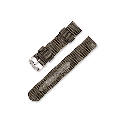 Yardenfun 2 STÜCK Atmungsaktives Nylon Uhrenarmband Teiliges Grün Braun Sportliches Leichtes Armband Kompatibel für Smartwatch Einfach zu Wechseln Angenehm und Strapazierfähig für Damen und von Yardenfun