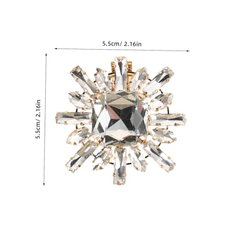 Yardenfun 2 Stück Abnehmbare Schuhclips mit Strasssteinen Universelle Schuhschmuck Buckles für High Heels Ablösbare Brautschuh Dekorationen Clips für Hochzeit und Alltag von Yardenfun