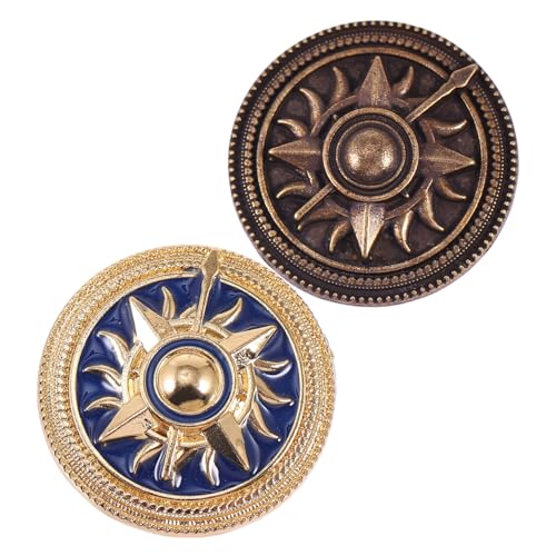 Yardenfun 2 Stück Vintage Broschen Persönlichkeitsabzeichen Metall Kleidungsaccessoires für Frauen Kostümdekor für Formelle und Entspannte Anlässe von Yardenfun