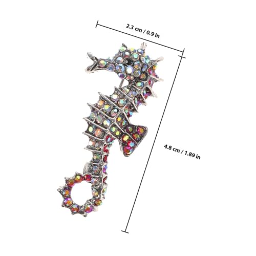 Yardenfun 2 Stück Bunte Strass Broschen Tier Anstecknadeln aus Metall für Damen Kleid Hut Rucksack Schmuck Geschenkideen Langlebig und Vielseitig Einsetzbar von Yardenfun