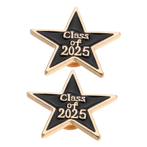 Yardenfun 2 Stück Dekorative Doktorhut Broschen aus Metall Langlebige Anstecknadeln für Kleidung Mäntel Schals und Taschen Stilvolles Abschlussgeschenk für Absolventen von Yardenfun