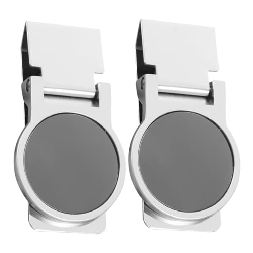 Yardenfun 2 Stück Edelstahl Geldklammer Rundes Design Minimalistisch Glatt Innen Schutz Für Geldscheine Und Karten Robuster Geldclip Business Zubehör von Yardenfun