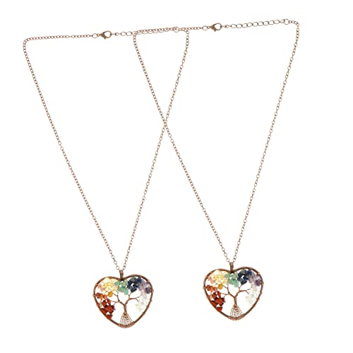 Yardenfun 2 Stück Handgefertigte Anhänger Naturstein für Frauen Kreatives Schmuckset für Besondere Anlässe Wie Geburtstage Hochzeiten Valentinstag von Yardenfun