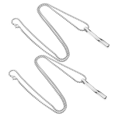 Yardenfun 2stücke Teilige Herren Halsketten Hip-hop Halsketten Mit Anhängern Personalisierte Herren Halsschmuck Aus Robuster Materialien Für Partys Und Festlichkeiten von Yardenfun